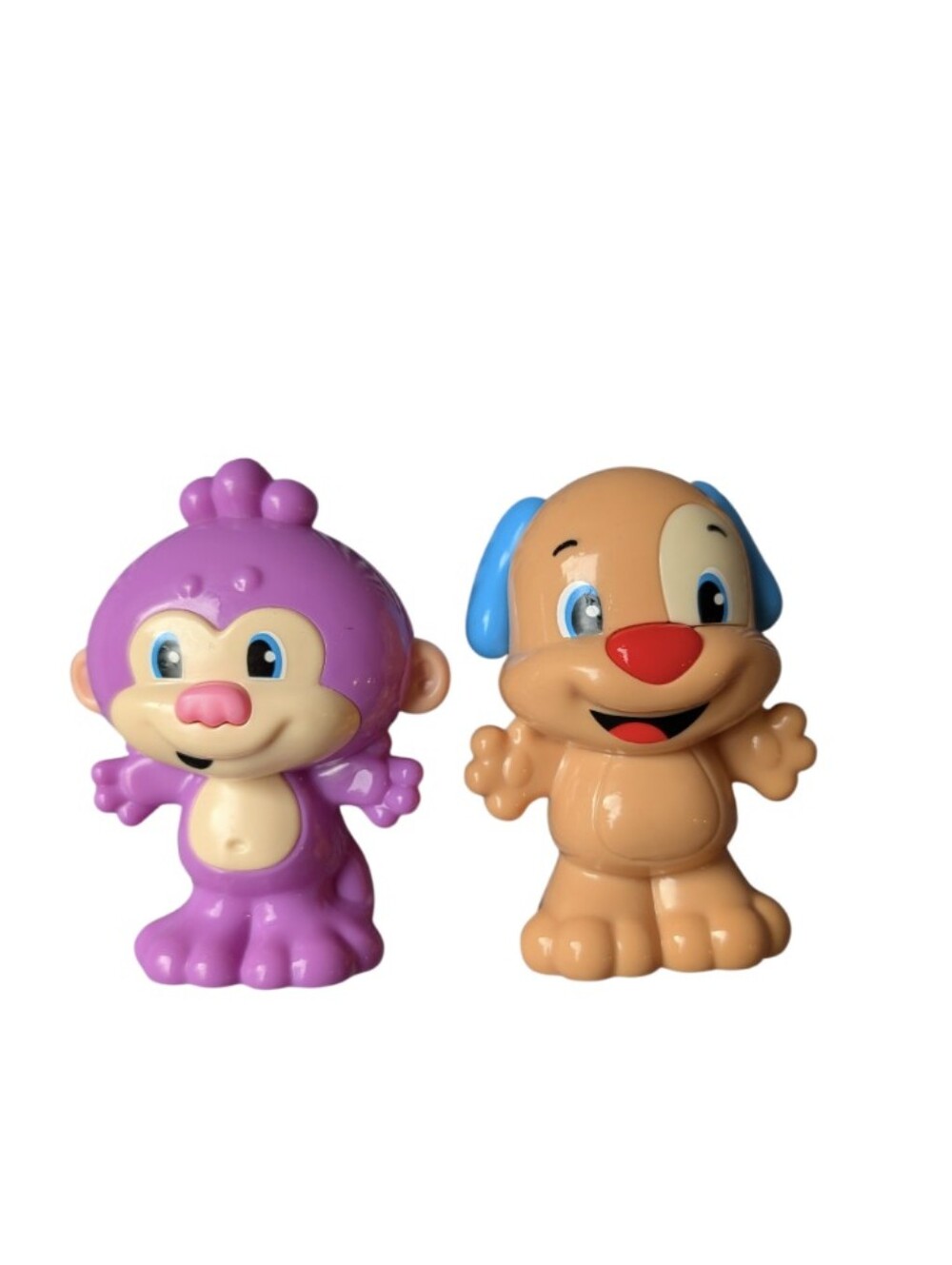 Fisher Price Laugh & Learn Puppy & Purple Monkey Rattles - Mattel 2013